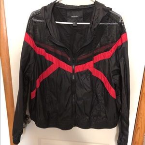 Black & Red Windbreaker